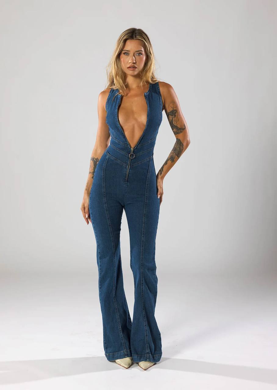 KGM™  Denim Jumpsuit