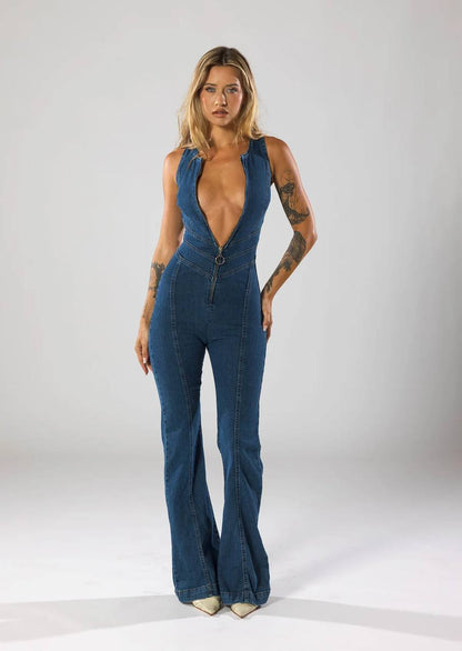 KGM™  Denim Jumpsuit