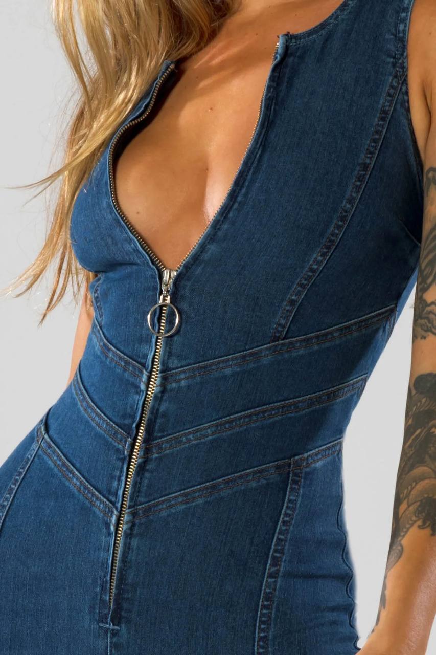 KGM™  Denim Jumpsuit